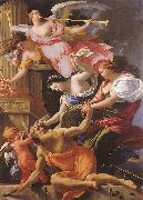 Simon Vouet, Saturn, Conquered by Amor, Venus and Hope